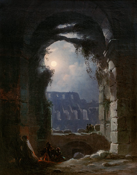 The Colosseum In the Night a Carl Gustav Carus