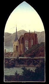 Bacharach at the Rhine a Carl Gustav Carus