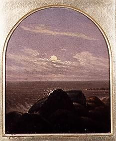 Sea coast in the moonlight a Carl Gustav Carus
