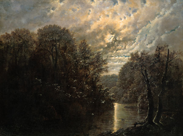 River Landscape in the Rosental near Leipzig a Carl Gustav Carus