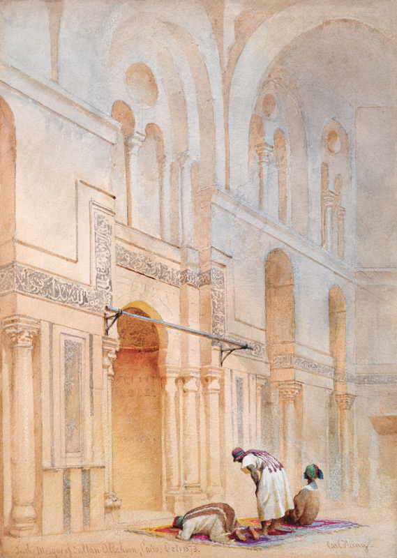 In the Mosque of Sultan Allahoon, Cairo a Carl Haag