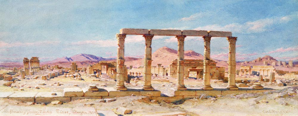 The Remains of Zenobia's Palace, Palmyra a Carl Haag