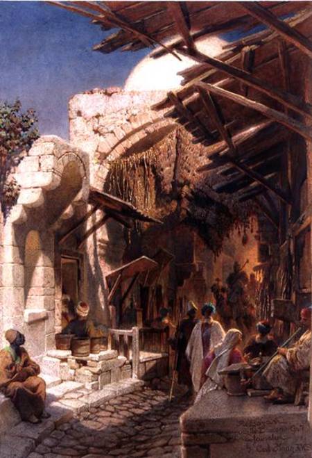 The Bazaar near the Damascus Gate in Jerusalem a Carl Haag
