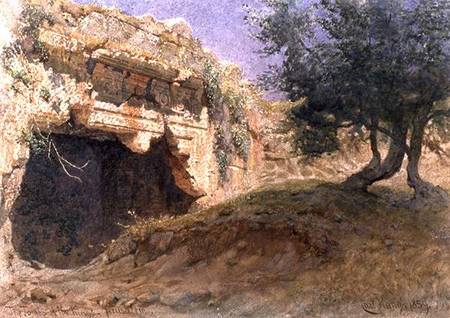 Entrance to the Tombs of the Kings, Jerusalem a Carl Haag