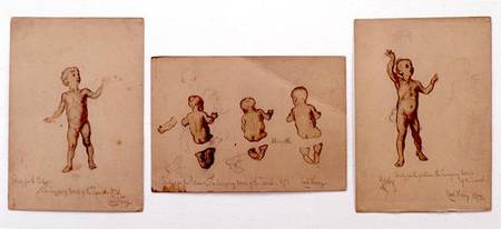 Studies of children for 'The Swooping Terror of the Desert' a Carl Haag