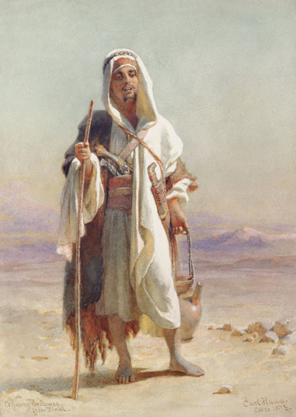 A Young Bedawee from Sinai a Carl Haag