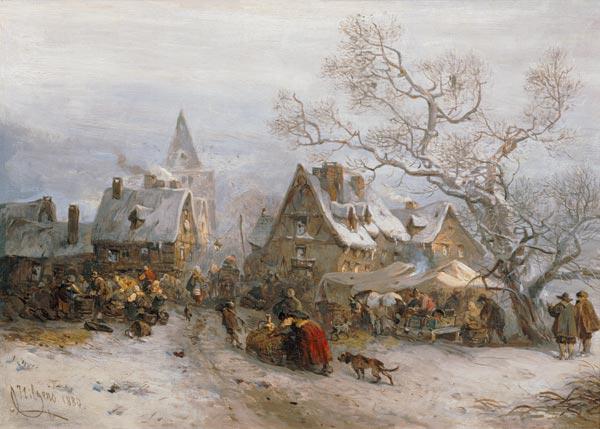 Market day in winter