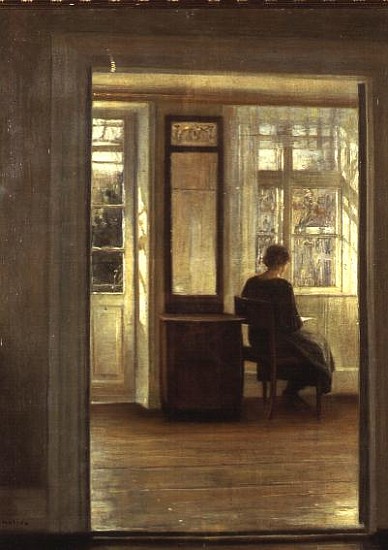 A Lady in an Interior a Carl Holsoe