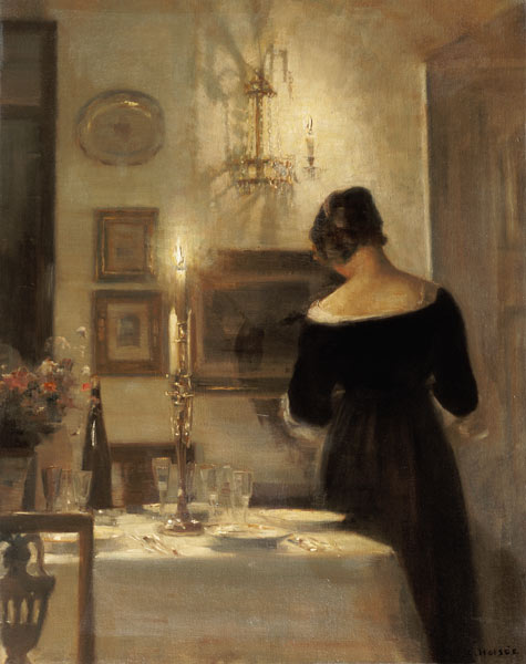 In the dining room a Carl Holsoe