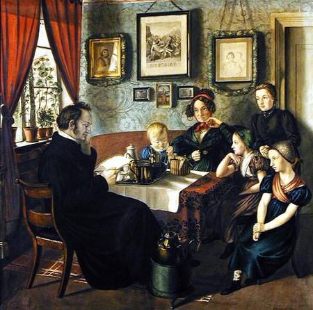 Pastor Johann Wilhelm Rautenberg and his Family a Carl Julius Milde