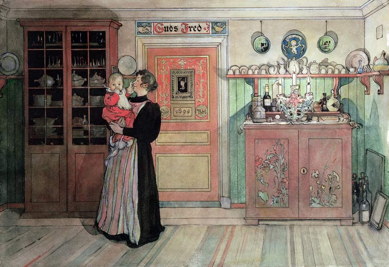 Between Christmas and New Year, from 'A Home' series a Carl Larsson
