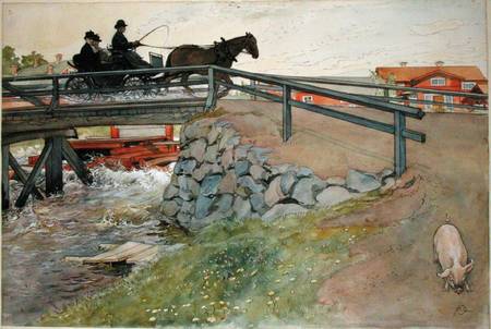 The Bridge, from 'A Home' series a Carl Larsson