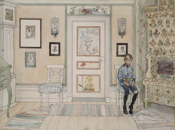 In the Corner, from 'A Home' series a Carl Larsson