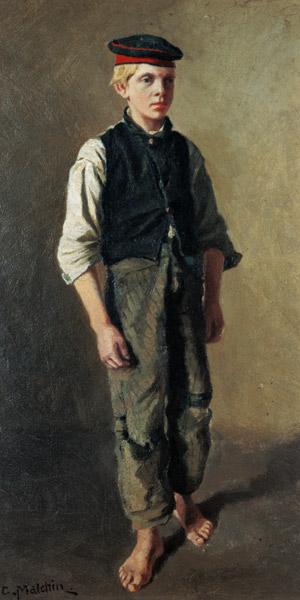 Portrait of a boy a Carl Malchin