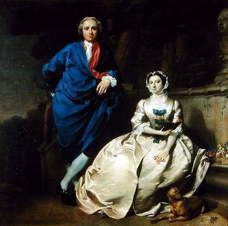 Portrait of George Michael Moser and his wife, Mary Moser a Carl Marcus Tuscher
