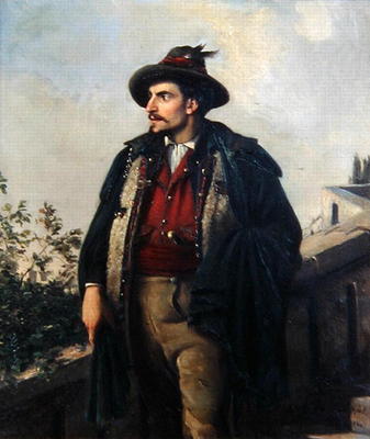 Young Italian, 1868 (oil on canvas) a Carl Maria Seyppel