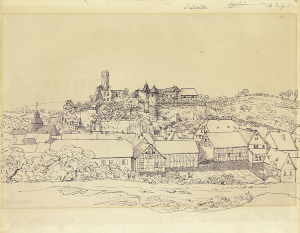 Blick auf Eppstein mit Burg a Carl Morgenstern