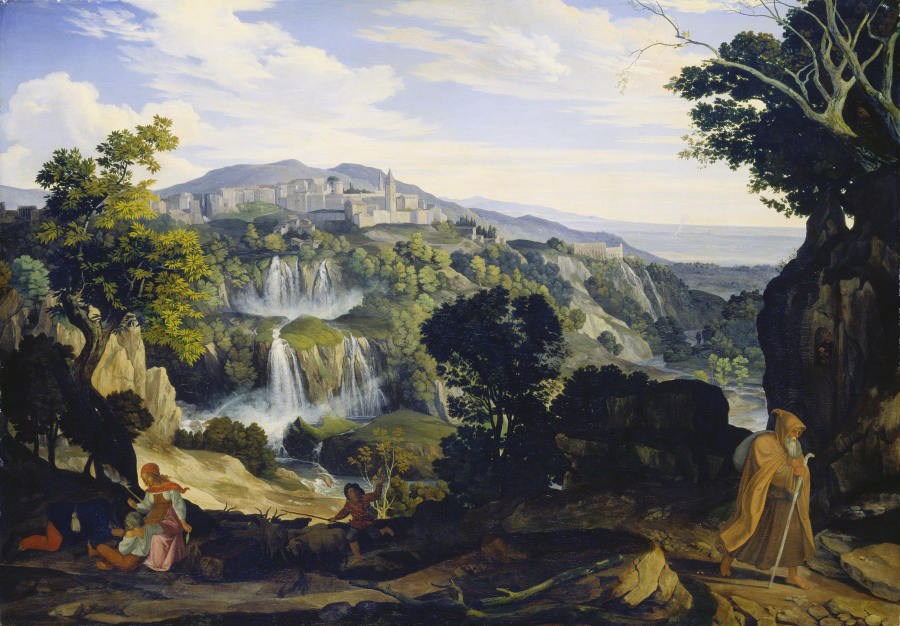 The Waterfalls of Tivoli a Carl Philipp Fohr