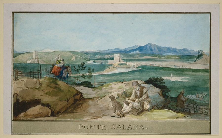 Landschaft bei Rom mit dem Ponte Salario a Carl Philipp Fohr