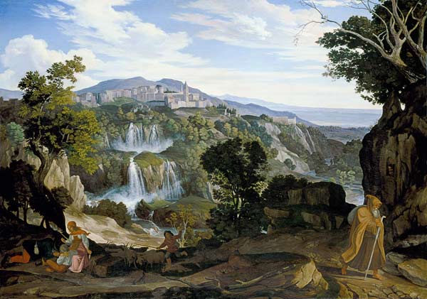 The waterfalls of Tivoli. a Carl Philipp Fohr