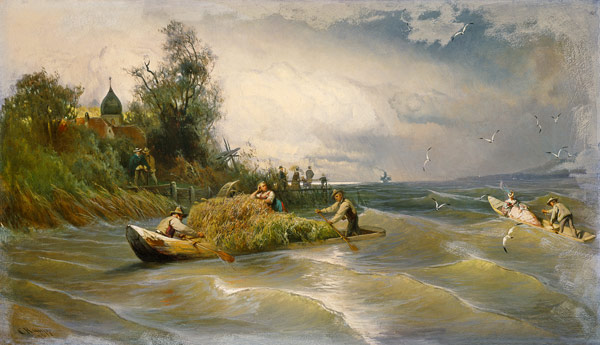 Rapid journey home of the woman island in the Chiemsee a Carl Raupp