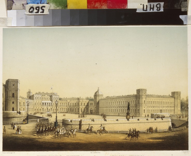 View of the Main Gatchina palace a Carl Schulz