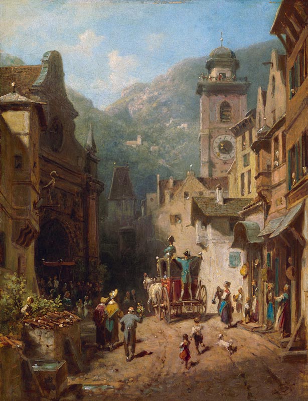 The visit of the father of the people a Carl Spitzweg
