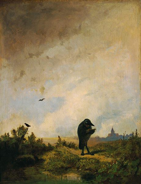 C.Spitzweg, Der Rabe a Carl Spitzweg