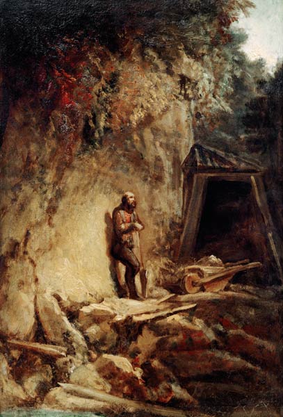 C.Spitzweg / The Miner / Paint./ 1849/54 a Carl Spitzweg