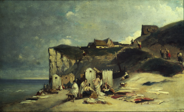 C.Spitzweg, Frauenbad am Meer bei Dieppe a Carl Spitzweg