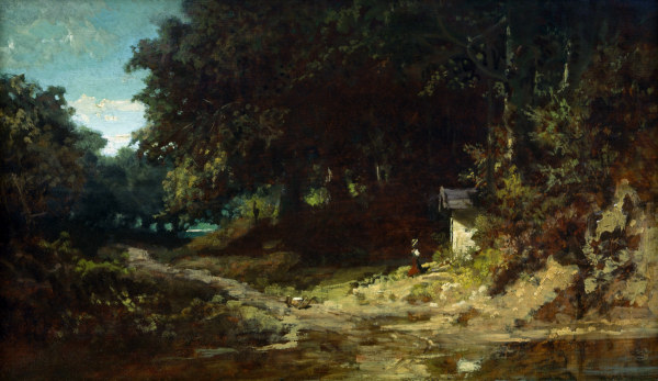 Spitzweg / Girl Praying in Woods / 1870 a Carl Spitzweg