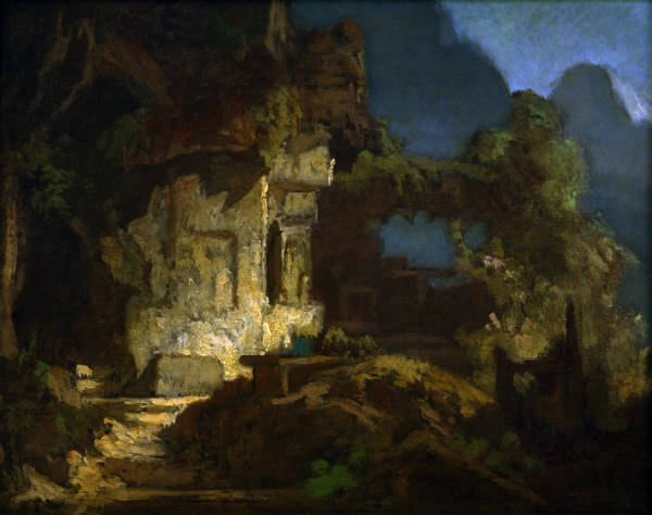 Spitzweg / Rock Chapel / Painting / 1865 a Carl Spitzweg