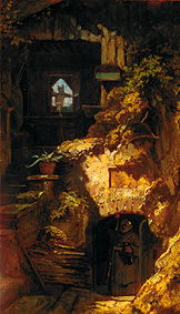 Devil conjuration a Carl Spitzweg