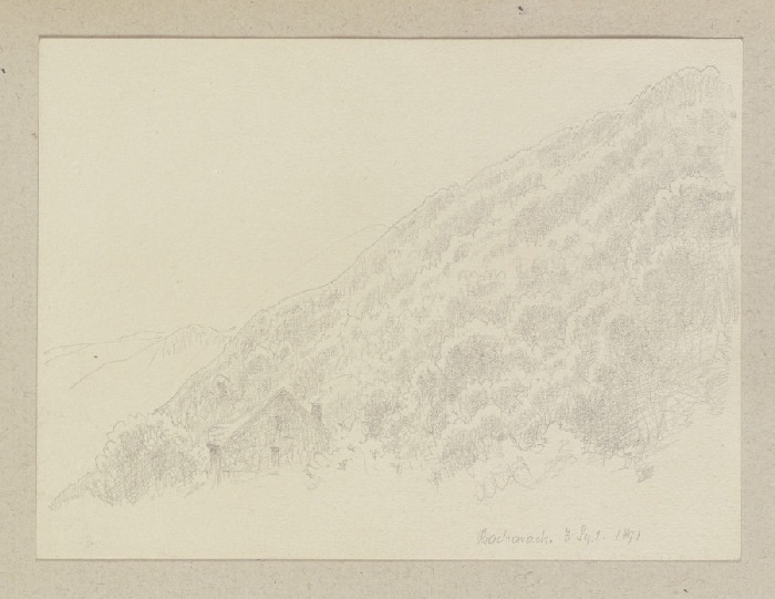 Mountain slope near Bacharach a Carl Theodor Reiffenstein