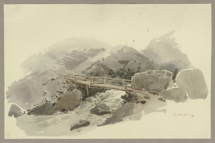Bridge in the Gasteren valley a Carl Theodor Reiffenstein