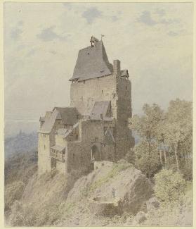 Castel on high mountain