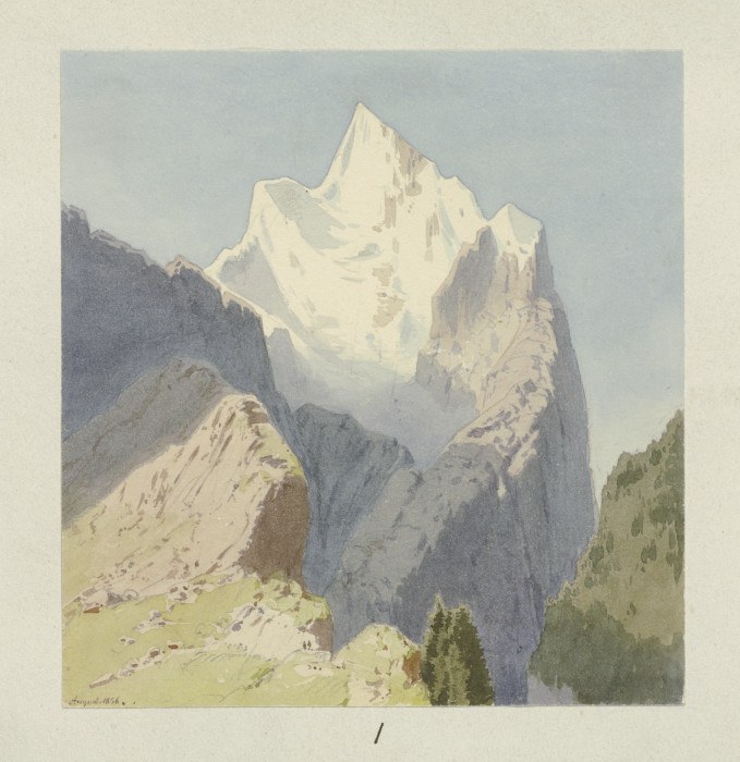 The glacial Rosenlaui a Carl Theodor Reiffenstein