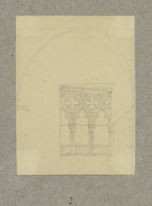 Detail der Loggia im Obergeschoss im Dogenpalast a Carl Theodor Reiffenstein