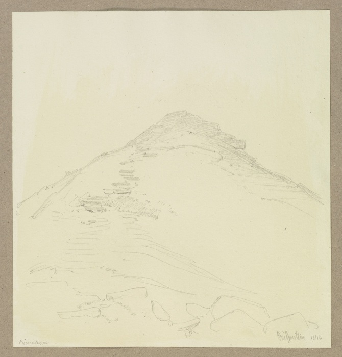 Die Schneekoppe im Riesengebirge a Carl Theodor Reiffenstein