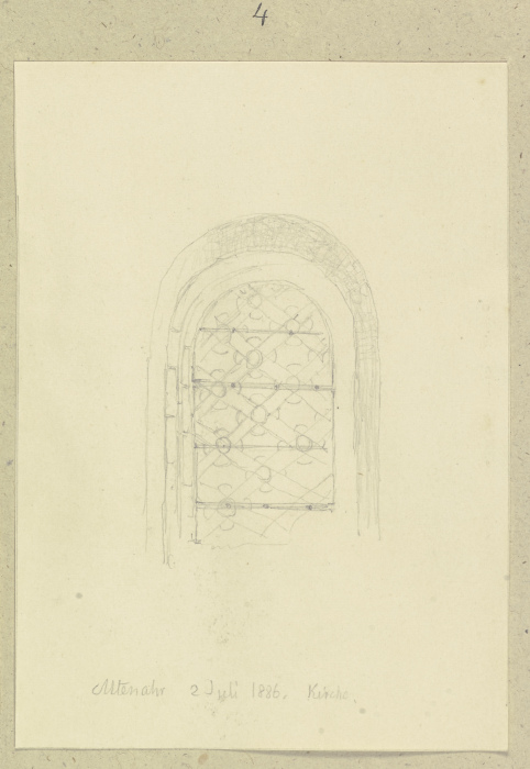 Fenster einer Kirche in Altenahr a Carl Theodor Reiffenstein