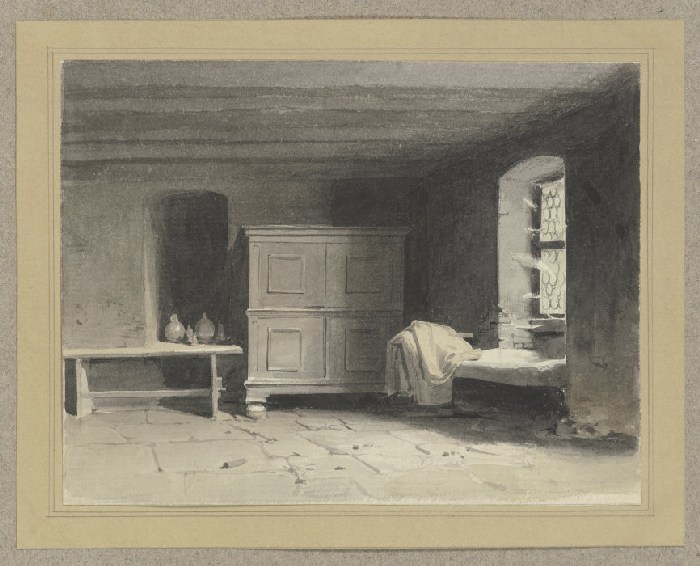 Inneres einer Schlafkammer a Carl Theodor Reiffenstein