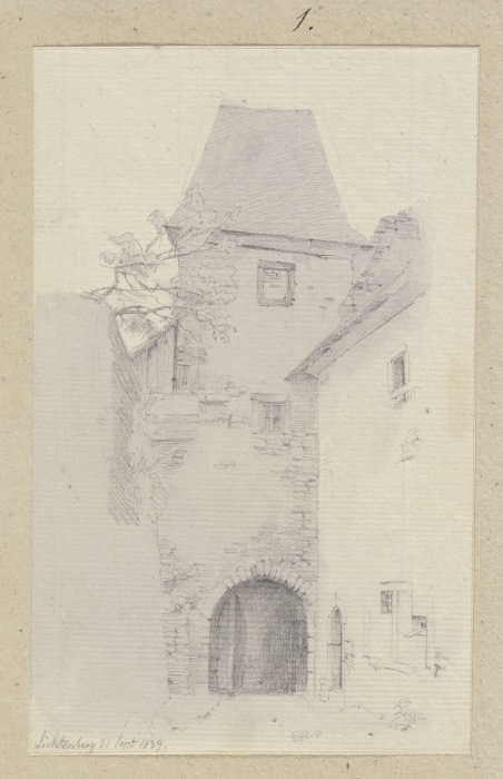 Gatehouse in Lichtenberg a Carl Theodor Reiffenstein