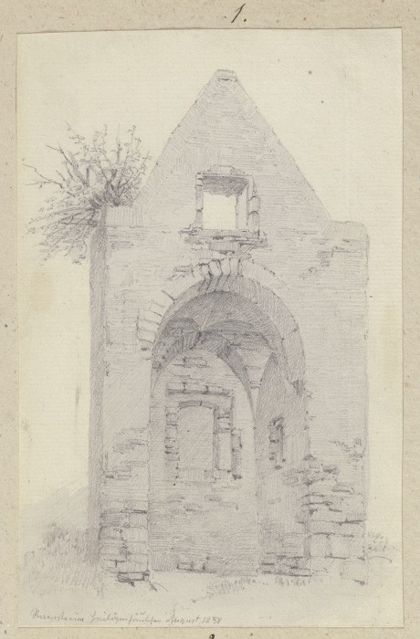 Verfallene Kapelle zu Ramstein a Carl Theodor Reiffenstein