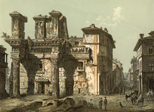 Rome , Forum of Nerva a Carl Votteler