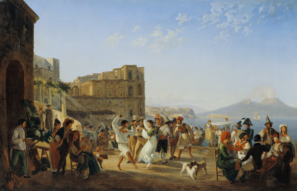 Italian Dancing, Naples a Carl Wilhelm Götzloff