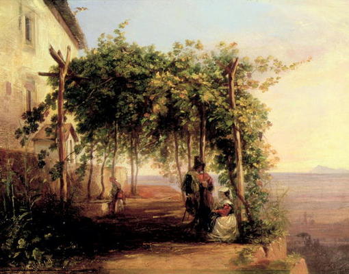 Above the Gulf of Naples, c.1833 (oil on canvas) a Carl Wilhelm Götzloff