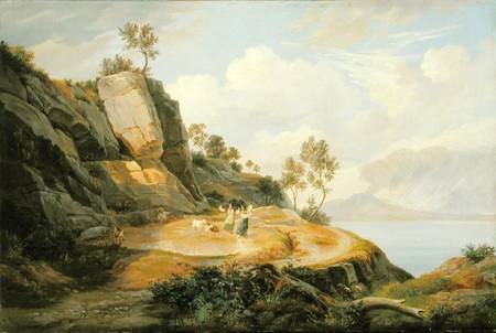 Landscape in Italy a Carl Wilhelm Götzloff