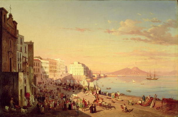 Naples, c.1830 (oil on canvas) a Carl Wilhelm Götzloff