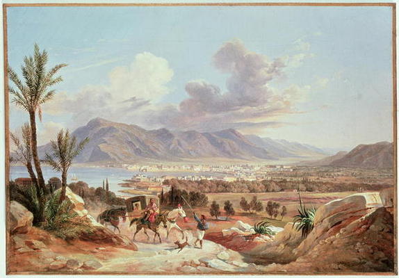 Palermo di Belmonte, c.1831 (oil on canvas) a Carl Wilhelm Götzloff