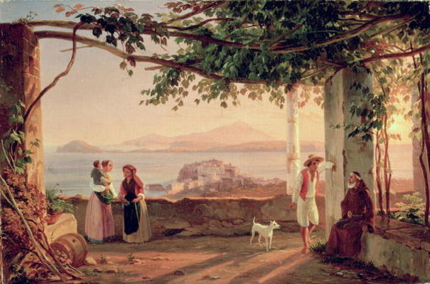 Pozzuoli, c.1831 (oil on canvas) a Carl Wilhelm Götzloff
